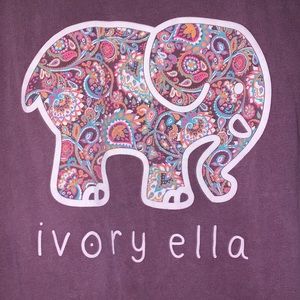 Brand new purple ivory ella long sleeve shirt size medium